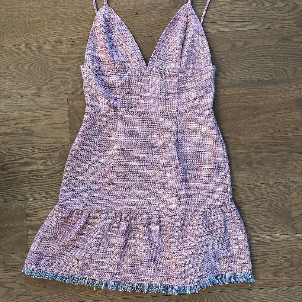 Lovers and Friends HEIDI Pink Tweed Mini dress!!  **NWT**!!